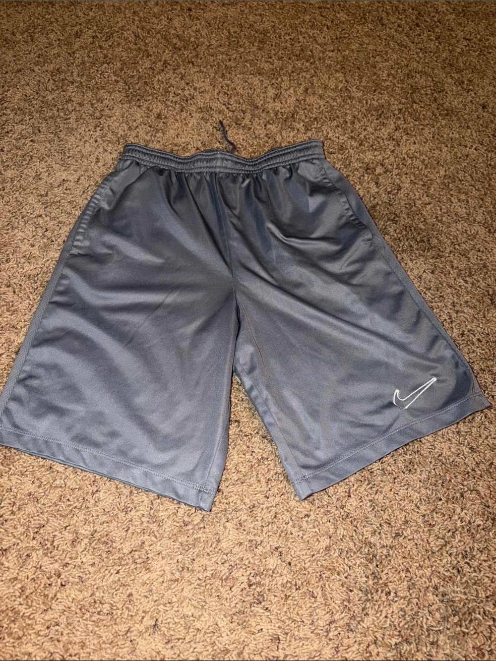 Nike Boys Gray Dri-FIT Athletic Shorts